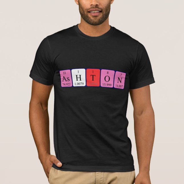 Ashton periodic table name shirt (Front)