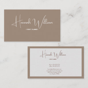Ashwood Modern Elegant Minimalist Business Card
