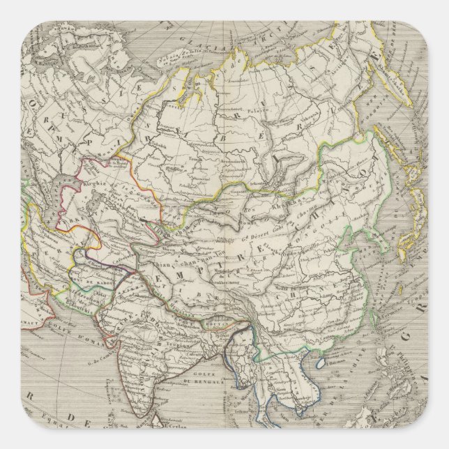 Asia 11 square sticker (Front)