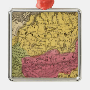 Asia 14 metal ornament