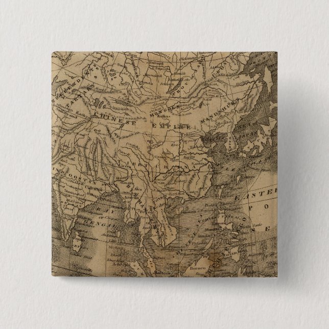 Asia 15 Cm Square Badge (Front)