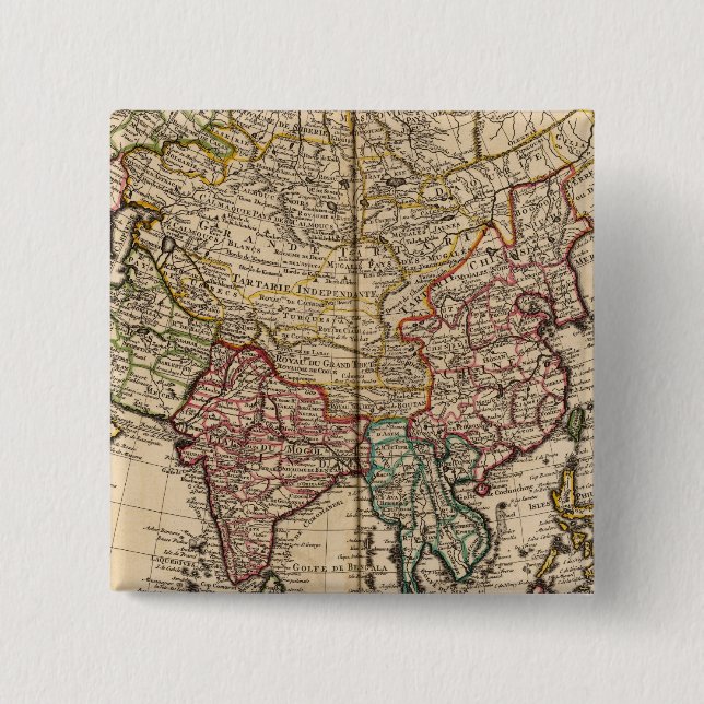Asia 15 Cm Square Badge (Front)