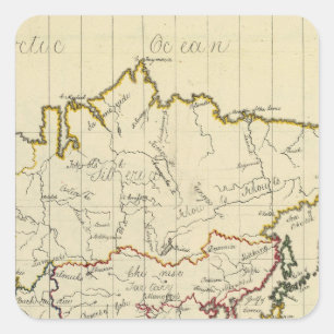 Asia 15 square sticker