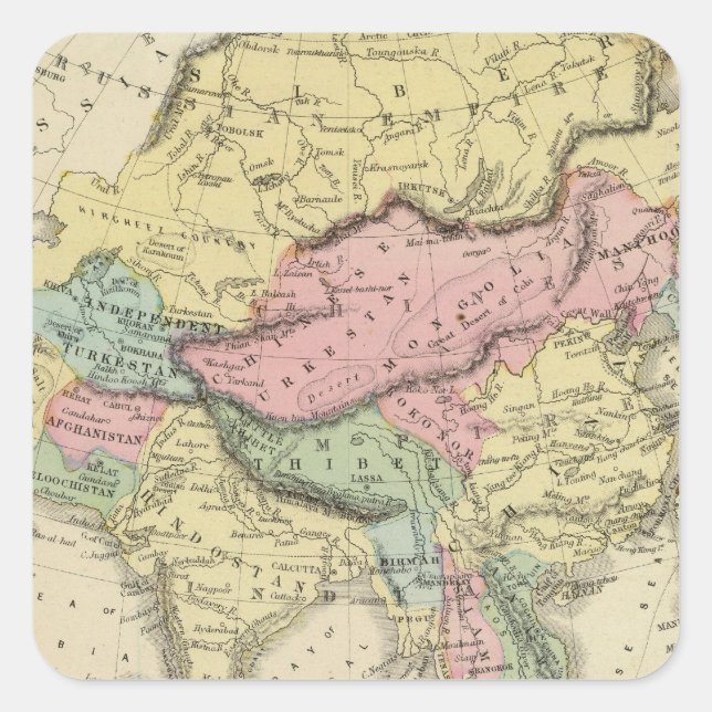 Asia 15 square sticker (Front)