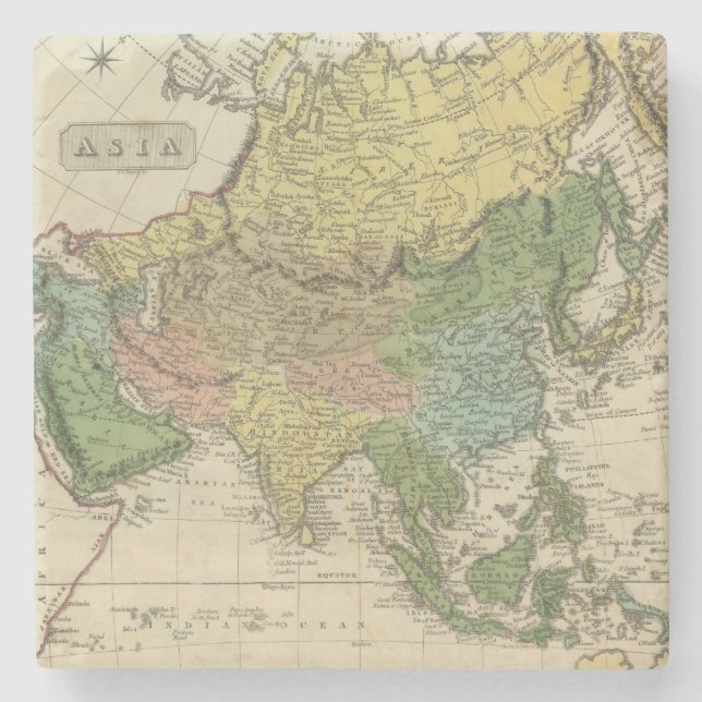 Asia 17 stone coaster (Front)