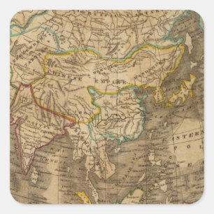 Asia 19 square sticker