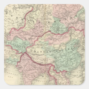 Asia 19 square sticker