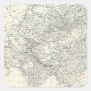 Asia 2 square sticker