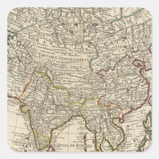 Asia 30 square sticker (Front)