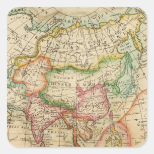 Asia 35 square sticker