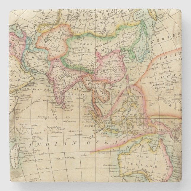 Asia 35 stone coaster (Front)