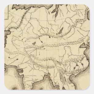 Asia 38 square sticker