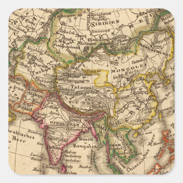 Asia 3 square sticker (Front)