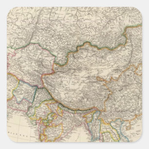 Asia 41 square sticker