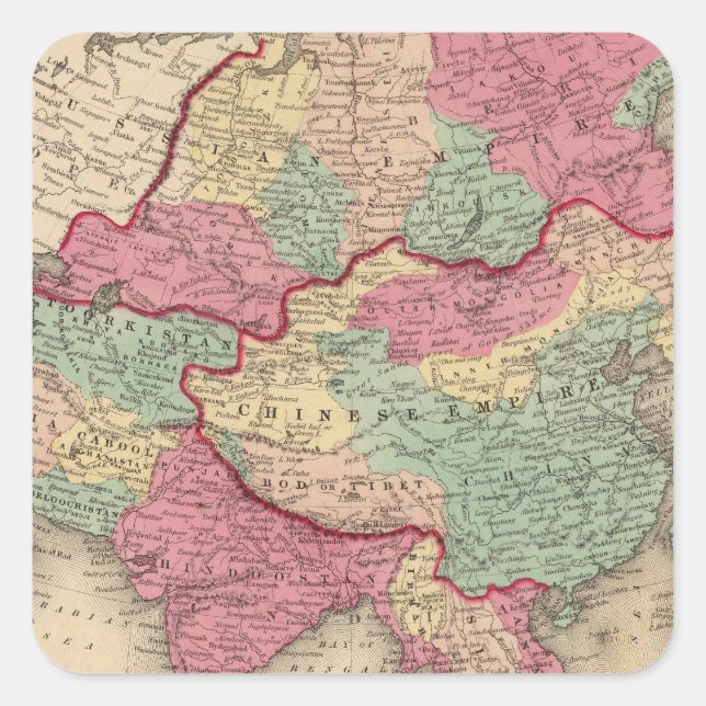 Asia 43 square sticker (Front)