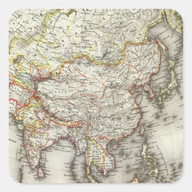 Asia 45 square sticker (Front)