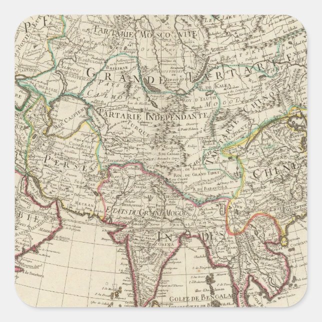 Asia 5 square sticker (Front)