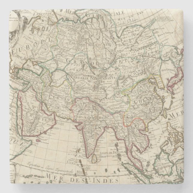 Asia 5 stone coaster (Front)