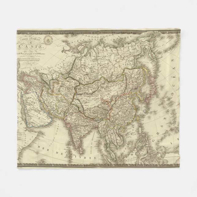 Asia 9 fleece blanket (Front (Horizontal))