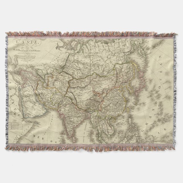 Asia 9 throw blanket (Front)