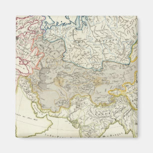 Asia and Europe river drainage Magnet