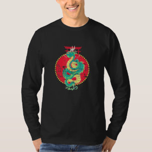 Asia Animal Fantasy Mythical Creature Chinese Drag T-Shirt