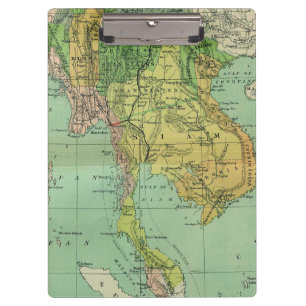 Asia Antique Map Clipboard