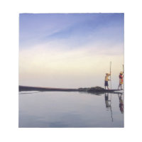 Asia, Burma, (Myanmar) Fishing boat reflected on