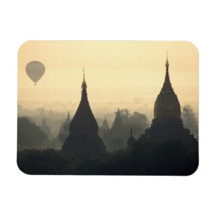 Asia, Burma, (Myanmar), Pagan (Bagan) Hot Air Magnet