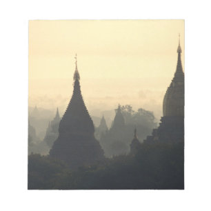 Asia, Burma, (Myanmar), Pagan (Bagan) Hot Air Notepad