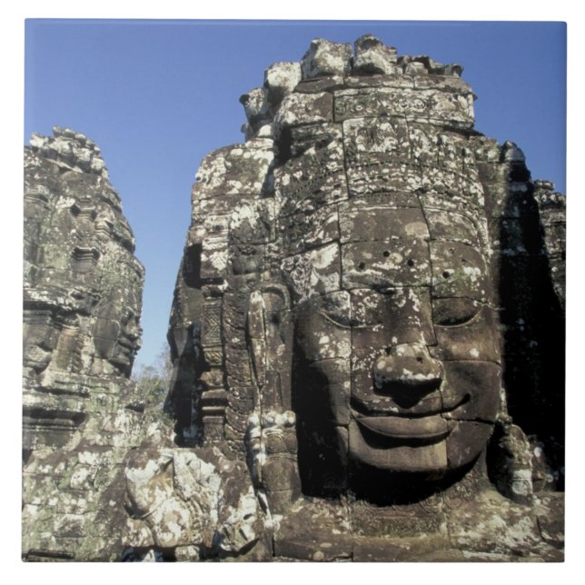 Asia, Cambodia, Siem Reap, Angkor Thom (b. Late Ceramic Tile (Front)