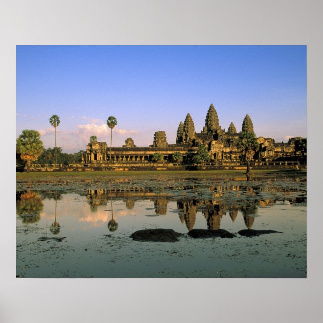 Asia, Cambodia, Siem Reap. Angkor Wat. 2 Poster (Front)