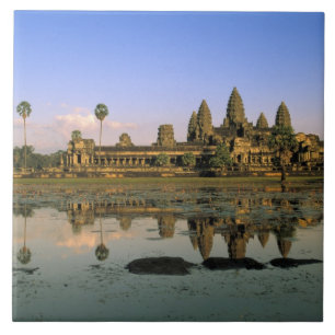 Asia, Cambodia, Siem Reap. Angkor Wat. 2 Tile