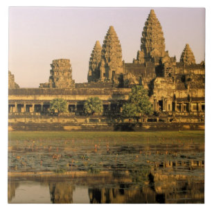 Asia, Cambodia, Siem Reap. Angkor Wat. Ceramic Tile