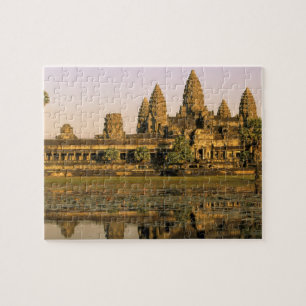 Asia, Cambodia, Siem Reap. Angkor Wat. Jigsaw Puzzle