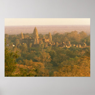 Asia, Cambodia, Siem Reap. Angkor Wat. Poster