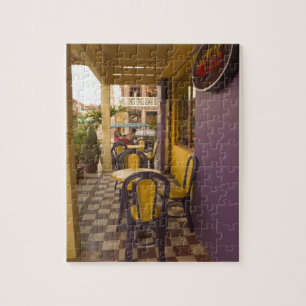 Asia, Cambodia, Siem Reap, coffee shop. Jigsaw Puzzle