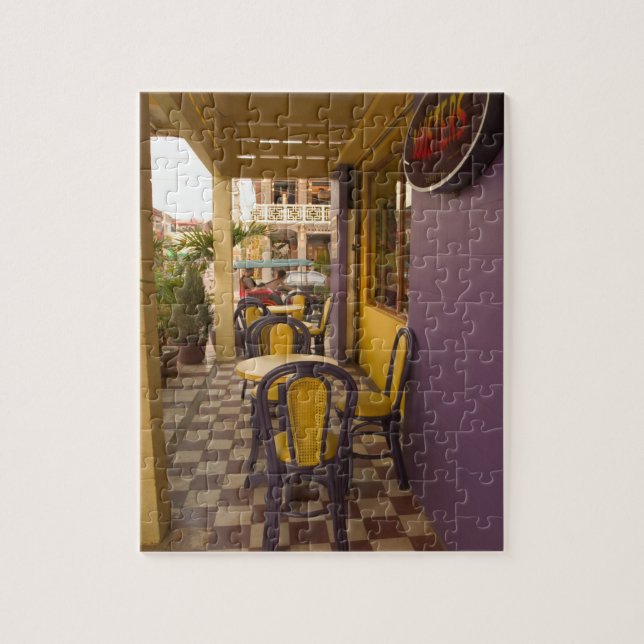 Asia, Cambodia, Siem Reap, coffee shop. Jigsaw Puzzle (Vertical)