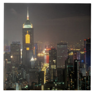 Asia, China, Hong Kong, central from Stubbs road Ceramic Tile