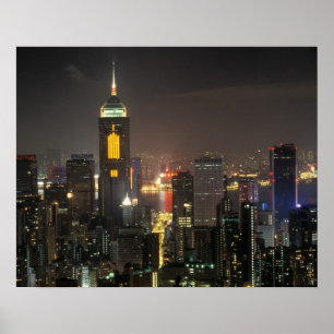 Asia, China, Hong Kong, central from Stubbs road Poster