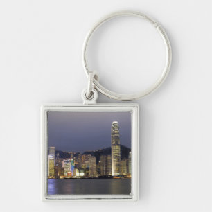 Asia, China, Hong Kong, city skyline and 2 Key Ring