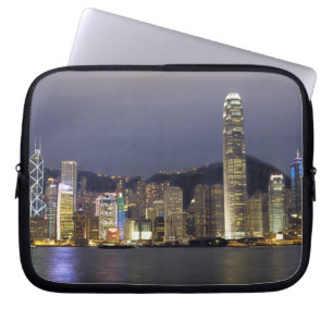Asia, China, Hong Kong, city skyline and 2 Laptop Sleeve