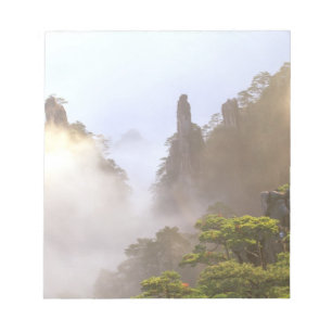 Asia, China, Huanshan. The Yellow Mountain in Notepad