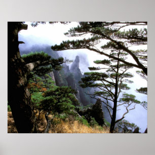 Asia, China, Huanshan. The yellow mountain Poster