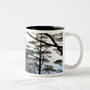 Asia, China, Huanshan. The yellow mountain Two-Tone Coffee Mug