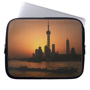 ASIA, China, Shanghai View of Oriental Pearl TV Laptop Sleeve