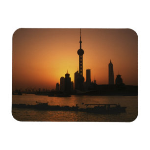 ASIA, China, Shanghai View of Oriental Pearl TV Magnet