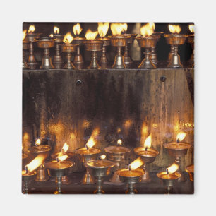 Asia, China, Tibet, Lhasa. Prayer flames, Magnet