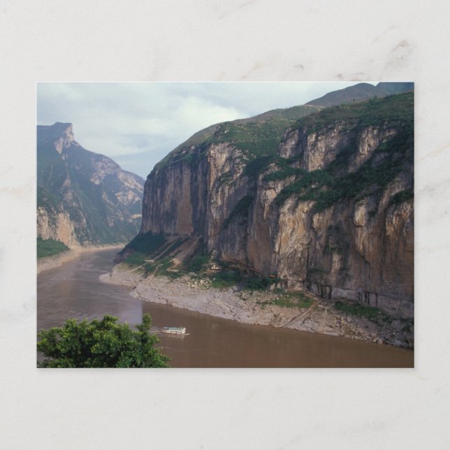 Asia, China, Yangtze River, Three Gorges. Postcard (Front)