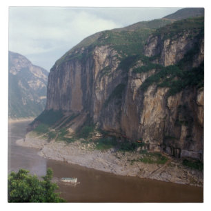 Asia, China, Yangtze River, Three Gorges. Tile